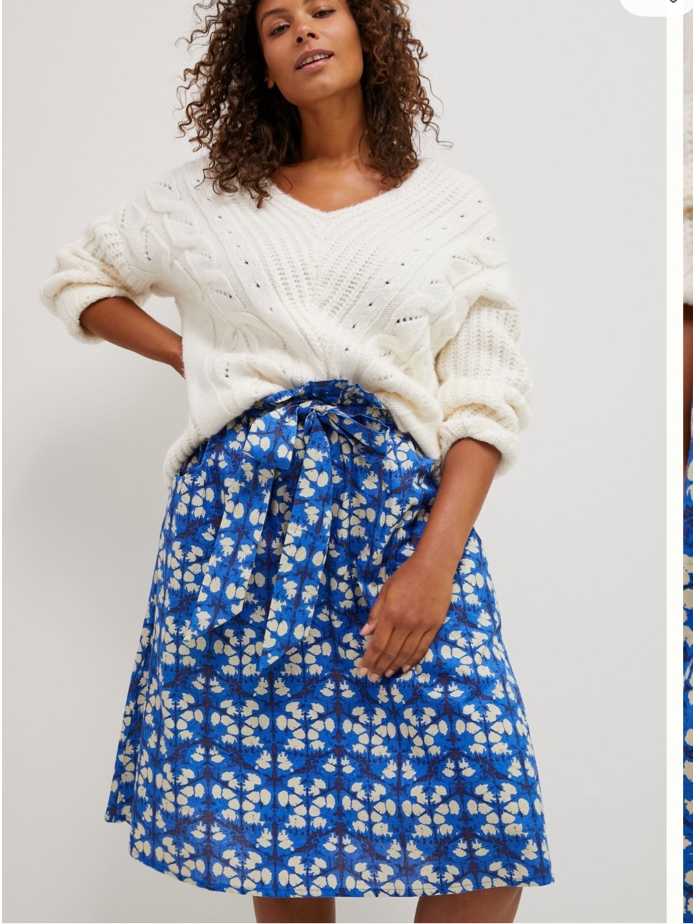 Anthropologie Porridge Lanai Midi Skirt